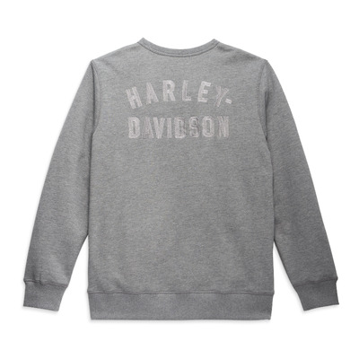 Mens Staple Embroidered Sweatshirt - Heather Grey