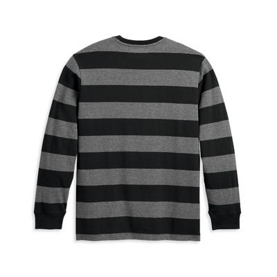 Mens Staple Striped Tee - Black Beauty Stripe