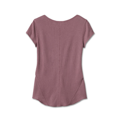 Womens Cali Henley Knit Top - Crushed Berry