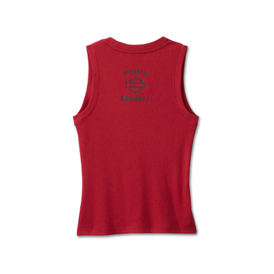 Harley-Davidson Women&#39;s Old English Tank - Chili Pepper