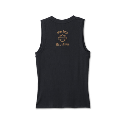 Harley-Davidson Women&#39;s Old English Tank - Harley Black