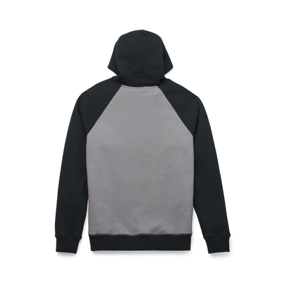 Mens Classic Staple Raglan Hoodie - Colorblocked - Quiet Shade