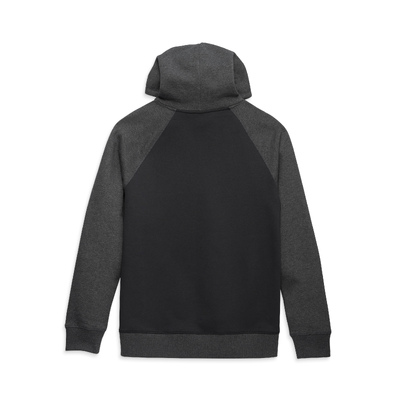 Mens Classic Staple Raglan Hoodie - Colorblocked - Black Beauty