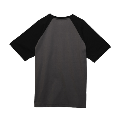 Mens Staple Winged Raglan - Colorblocked - Blackened Pearl