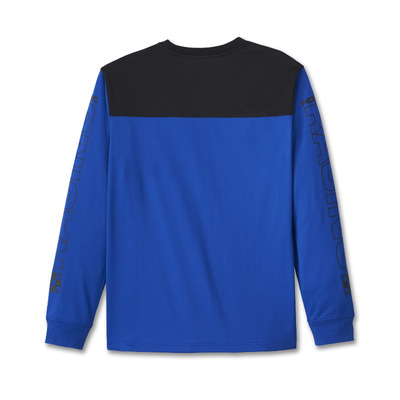 Mens Blue Blazes Long Sleeve Racing Jersey - Colorblocked - Lapis Blue