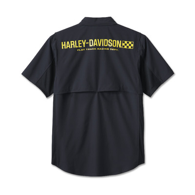 Mens Wicked Short Sleeved Performance Shirt - Harley Black