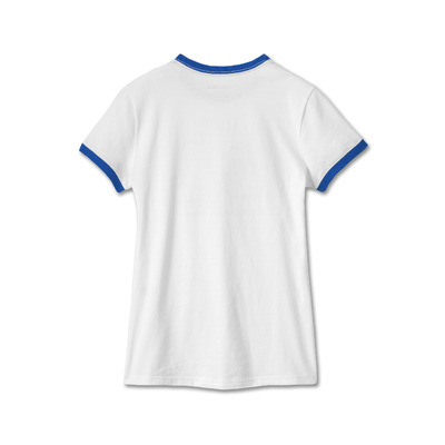 Womens Lowside Ringer Tee - Bright White