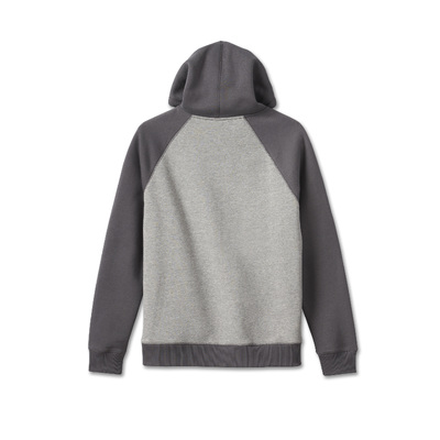 Mens Staple Raglan Hoodie - Colorblock - Grey Heather