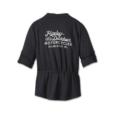 Harley-Davidson Revolution Women&#39;s Drawstring Waist Shirt