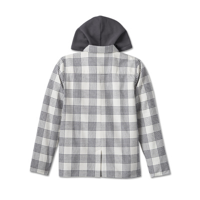 Womens Heritage Classic Shirt Jacket With Hood - YD Plaid/Cloud Dancer