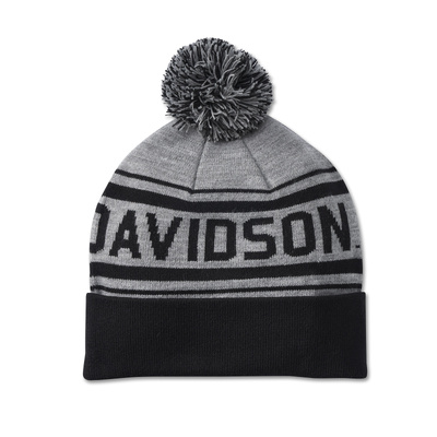 Combustion Pom Beanie - Medium Grey Heather