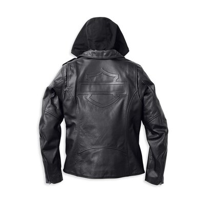 Womens Potomac 3-in-1 Leather Jkt - Black