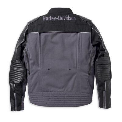 Harley-Davidson Mens Sheridan Switchback Lite Mixed Media Jacket - Blackened Pearl