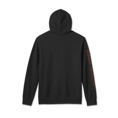 Mens Bar &amp; Shield Hoodie - Black Beauty