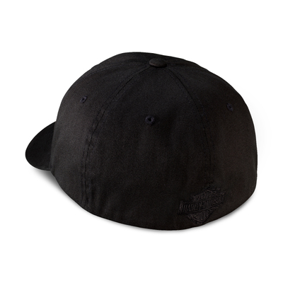 Willie G Skull Stretch Cap - Black