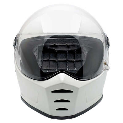 Biltwell Lane Splitter Helmet - Gloss White - M