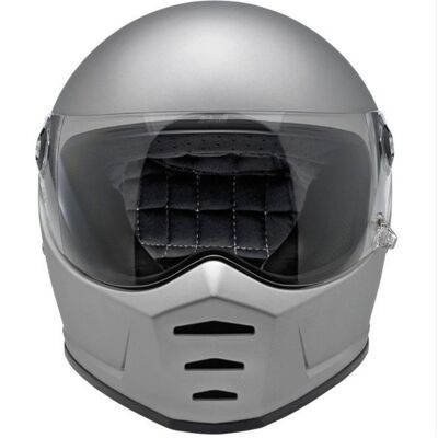 Biltwell Lane Splitter Helmet - Matte Silver