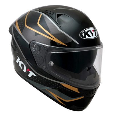 KYT NF-R Davo Replica Helmet - Black/Grey/Gold