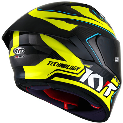 KYT NZ Race Competition Helmet - Yellow/Carbon