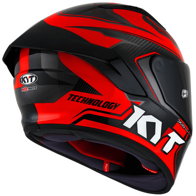 KYT NZ Race Competition Helmet - Red/Carbon