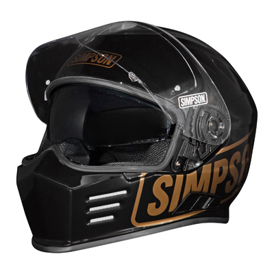 Simpson Ghost Bandit Gold Logo Limited Edition Full Face Helmet - Black