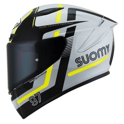 Suomy Track-1 Ninety Seven Helmet - Grey/Yellow