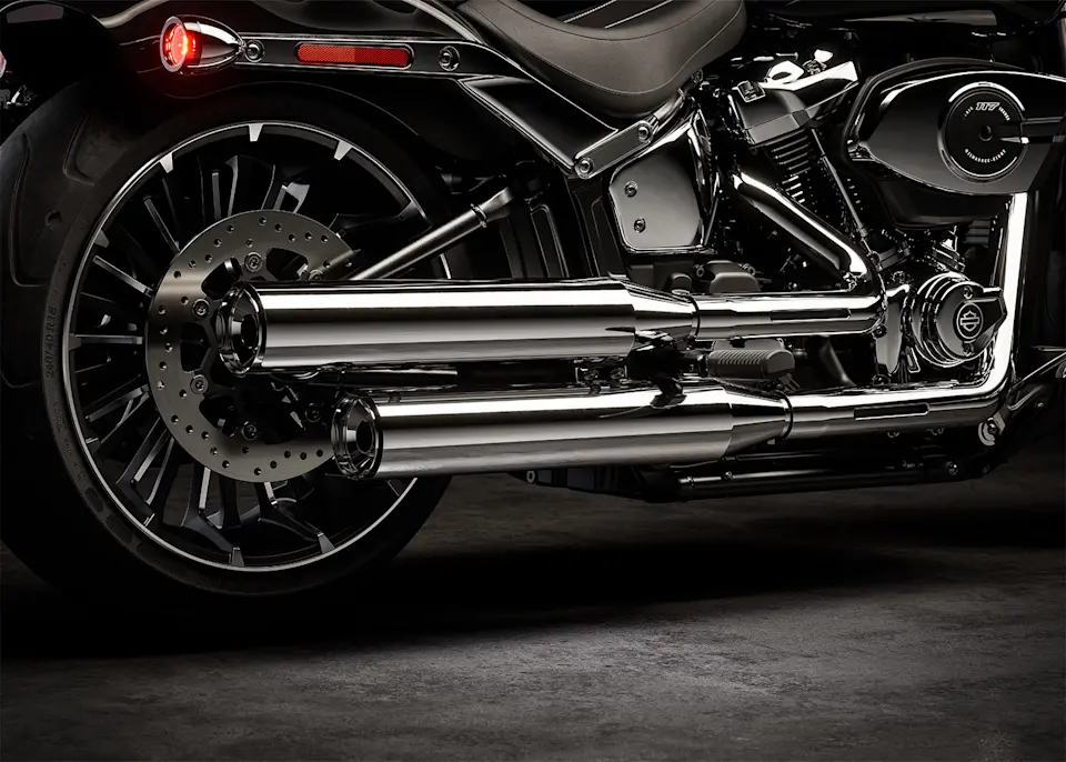 2025 Breakout Motorcycle's Two-Into-Two Exhaust