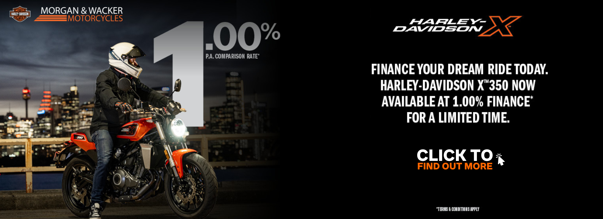 1% Financing On New Harley-Davidson X350