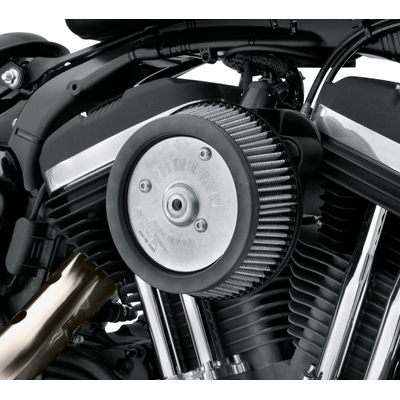 Screamin Eagle Round High-Flow Air Cleaner - Sportster - Black