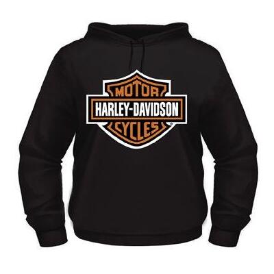 Mens Orange B&amp;S Hoodie - Black