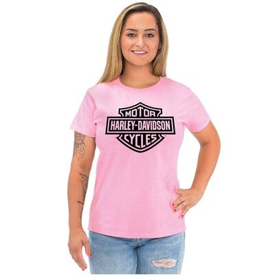 Ladies Bar & Shield Tee - Pink