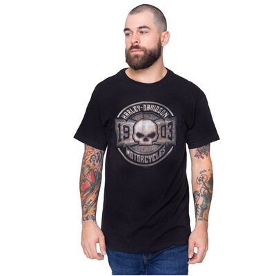 Mens Rust Chrome Tee - Black