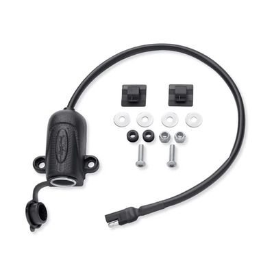 Saddlebag-Mount Auxiliary Power Port