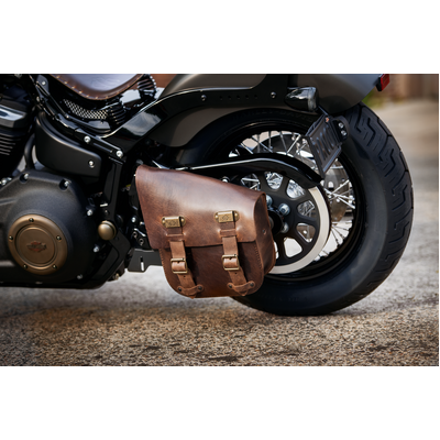 Swing arm bags for softail sale