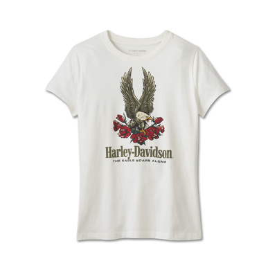 Harley-Davidson Forever Crewneck Womens Tee - Cloud Dancer