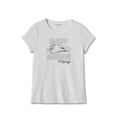 Womens Screamin Eagle Burnout Tee - Bright White