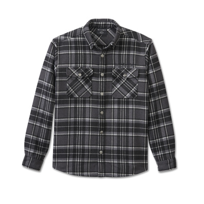 Harley-Davidson Men's Harley-Davidson Premium Overshirt - Plaid - Blackened Pearl & Quiet Shade