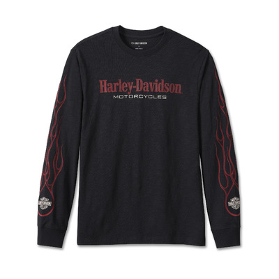 Harley-Davidson Men&#39;s In Flames Tee - Black Beauty