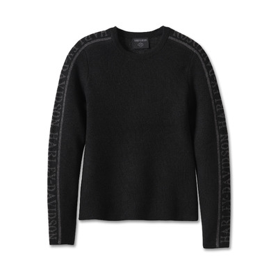 Womens Viper Crewneck Sweater - Black Beauty