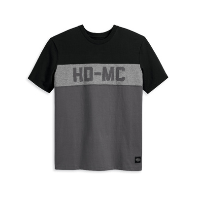 Mens HD-MC Colorblock Tee - Colorblocked - Black Beauty