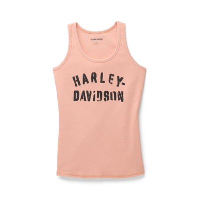 Womens Ultra Classic Stencil Tank - Dusty Pink