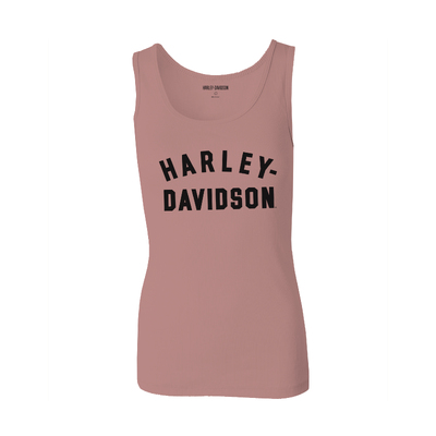 Womens Ultra Classic Racer Font Knit Tank - Ash Rose