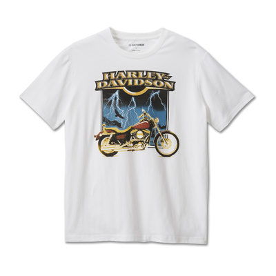 Harley-Davidson Old Fashioned Mens Tee - Bright White