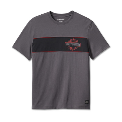 Harley-Davidson Mens Club Crew Tee - Blackened Pearl - Blackened Pearl