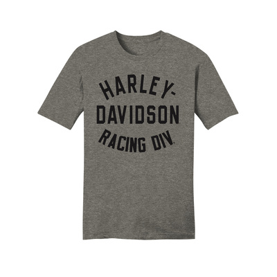 Harley-Davidson Mens Racing Div. Tee - Medium Grey Heather (B25)