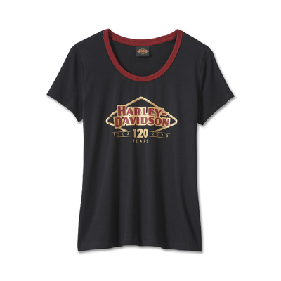 Womens 120th Anniversary Speedbird Diamond Scoopneck Tee - Black Beauty