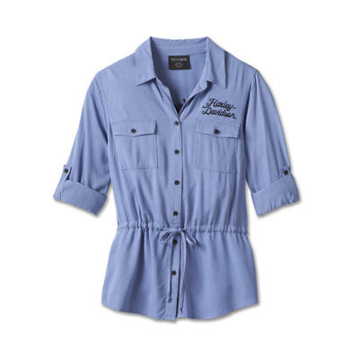 Harley-Davidson Revolution Women&#39;s Drawstring Waist Shirt