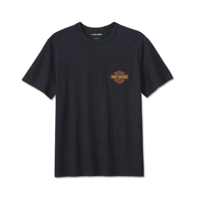 Mens Whiplash Pocket Tee - Black Beauty