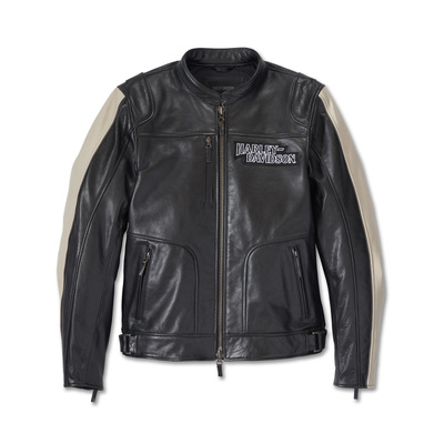 Harley-Davidson Mens Enduro Screamin Eagle Leather Jacket - Black Beauty