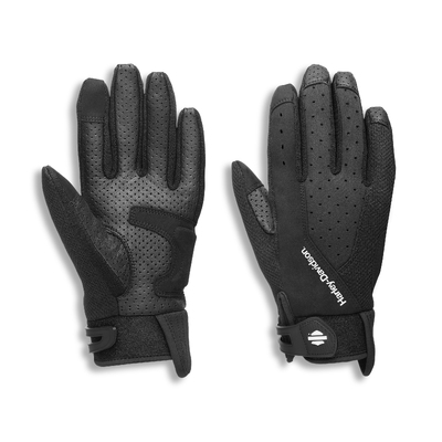 Womens Kilbourn Full Finger Mixed Media Glove - Black